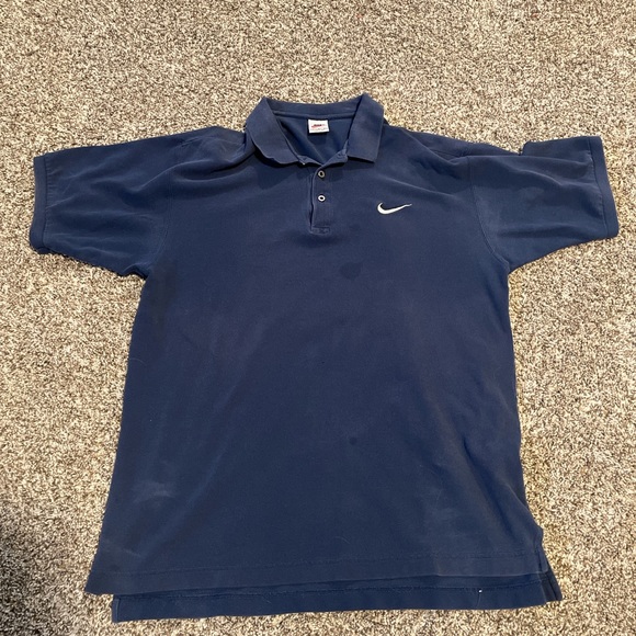 Vintage mid to late 90’s Nike navy polo size L - Picture 1 of 7
